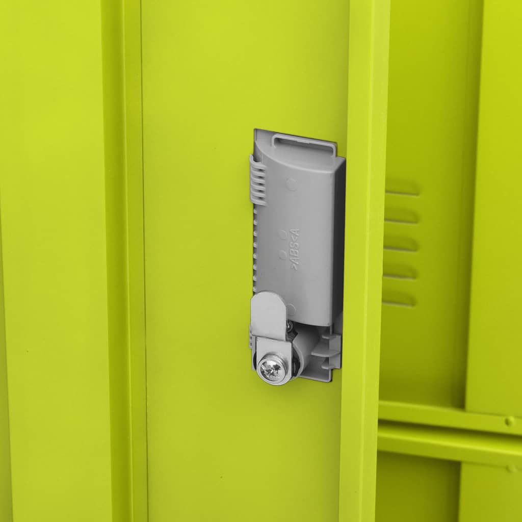 Armadietto a Chiave Grigio Chiaro e Verde 90x45x92,5 cm Acciaio | homemem39