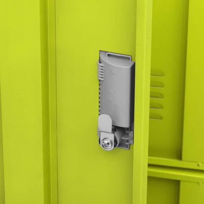 Armadietto a Chiave Grigio Chiaro e Verde 90x45x92,5 cm Acciaio | homemem39