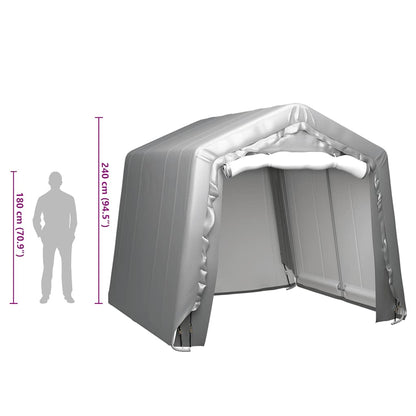 Tenda Capannone 240x240 cm in Acciaio Grigio