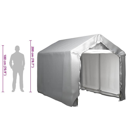 Tenda Capannone 180x300 cm in Acciaio Grigio