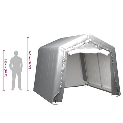 Tenda Capannone 300x300 cm Grigio Acciaio