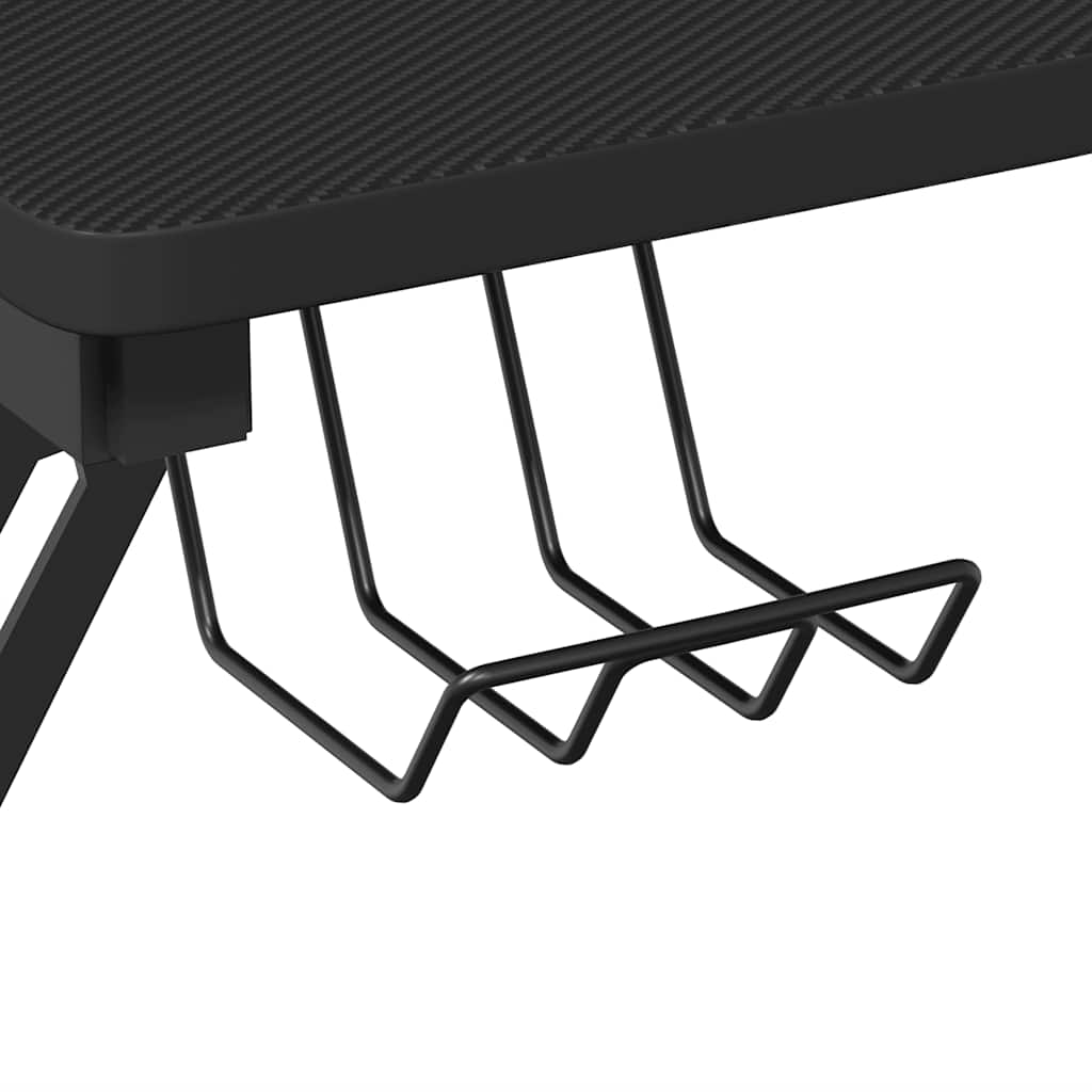 Scrivania da Gaming con Gambe a Y Nera 110x60x75 cm - homemem39