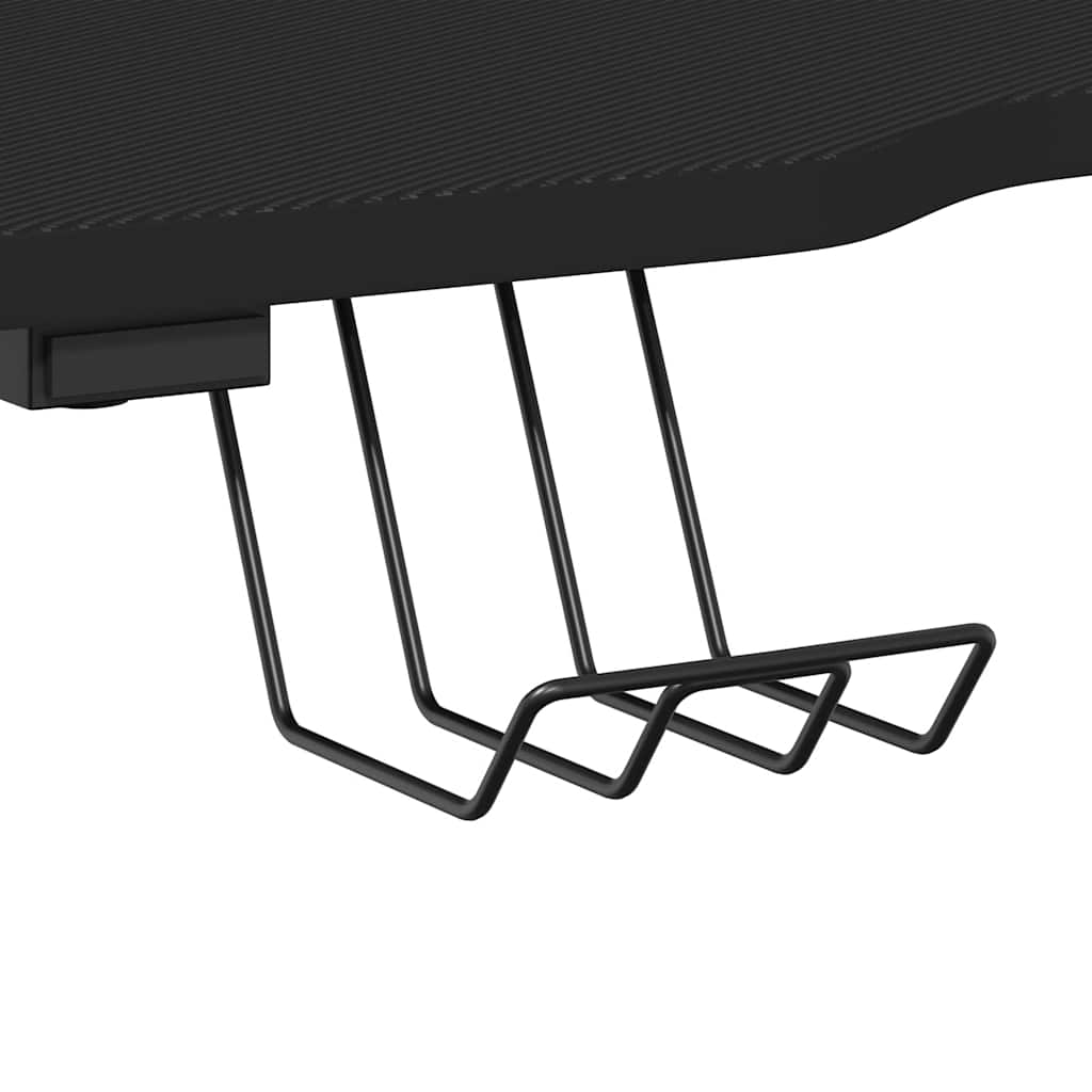 Scrivania da Gaming con Gambe a ZZ Nera 90x60x75 cm | homemem39