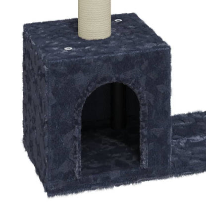 Albero per Gatti con Tiragraffi in Sisal Grigio Scuro 60 cm - homemem39