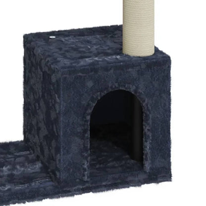 Albero per Gatti con Tiragraffi in Sisal Grigio Scuro 70 cm - homemem39