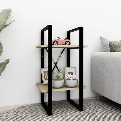 Libreria 2 Ripiani Rovere Sonoma 40x30x70 cm Legno Multistrato | homemem39