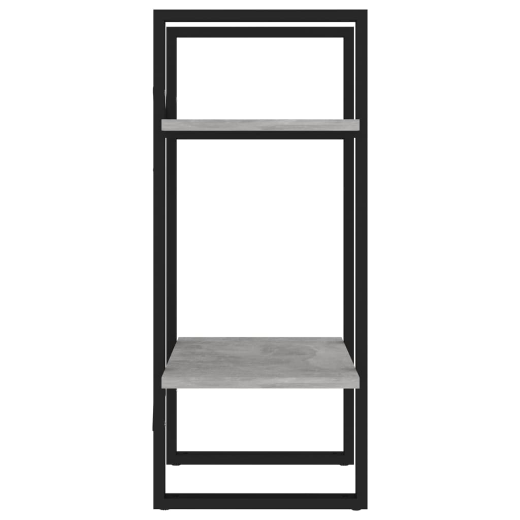 Libreria 2 Ripiani Grigio Cemento 40x30x70 cm Legno Multistrato | homemem39