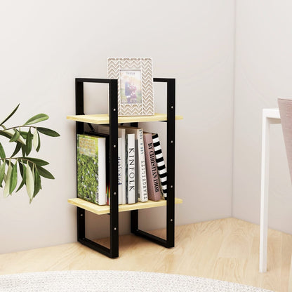 Libreria a 2 Ripiani 40x30x70 cm in Legno Massello di Pino | homemem39