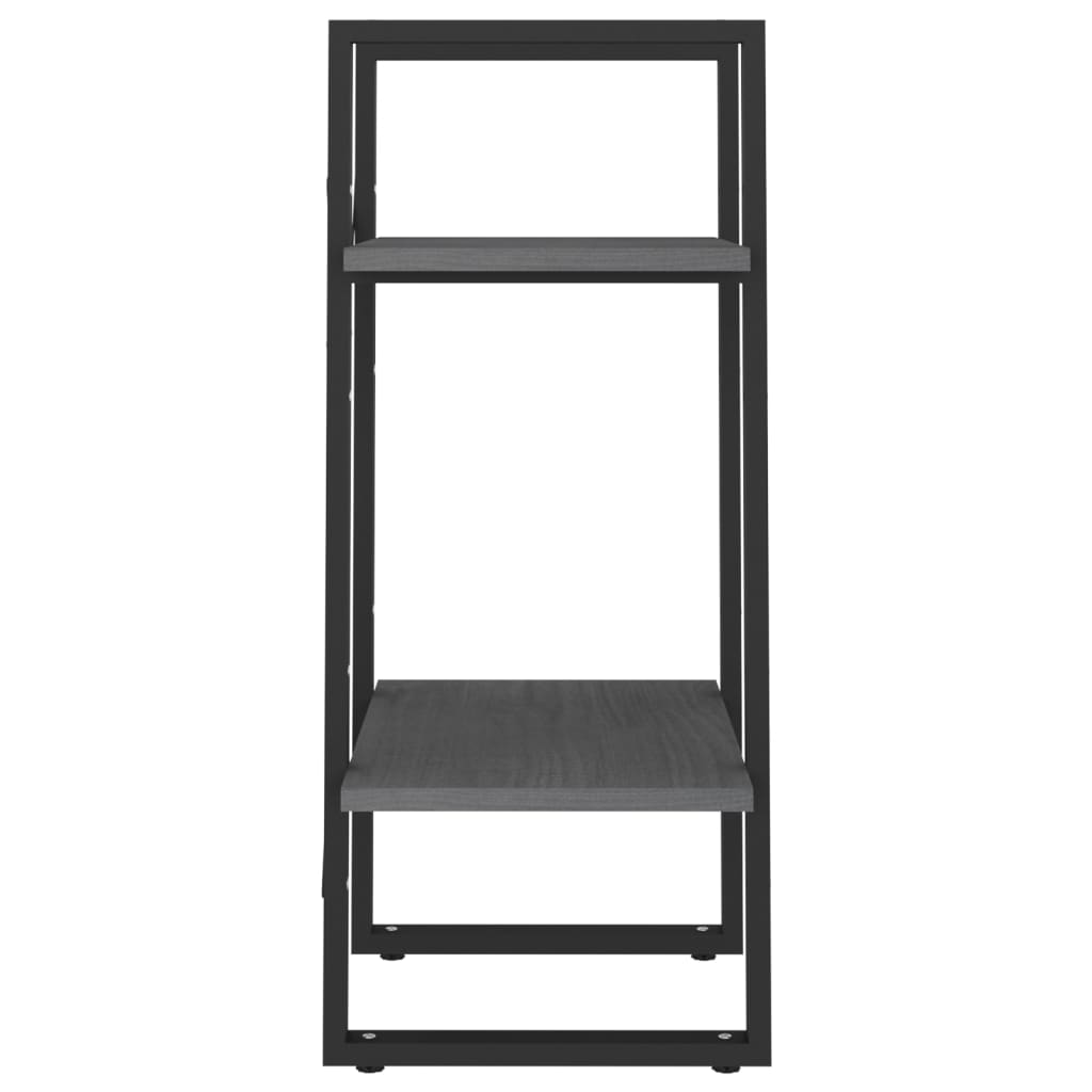 Libreria a 2 Ripiani Grigia 40x30x70 cm in Massello di Pino | homemem39
