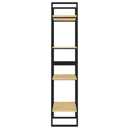 Libreria a 4 Ripiani 60x30x140 cm in Legno Massello di Pino | homemem39