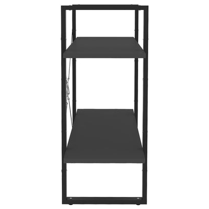 Libreria a 2 Ripiani Grigia 80x30x70 cm in Legno Multistrato