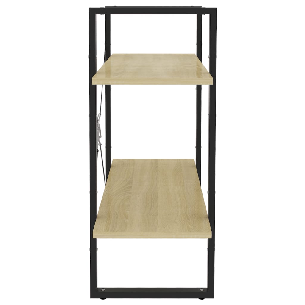 Libreria 2 Ripiani Rovere Sonoma 80x30x70 cm Legno Multistrato | homemem39