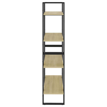 Libreria 4 Ripiani Rovere Sonoma 80x30x140 cm Legno Multistrato