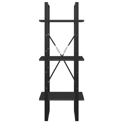 Libreria a 3 Ripiani Grigia 40x30x105 cm in Legno Multistrato | homemem39