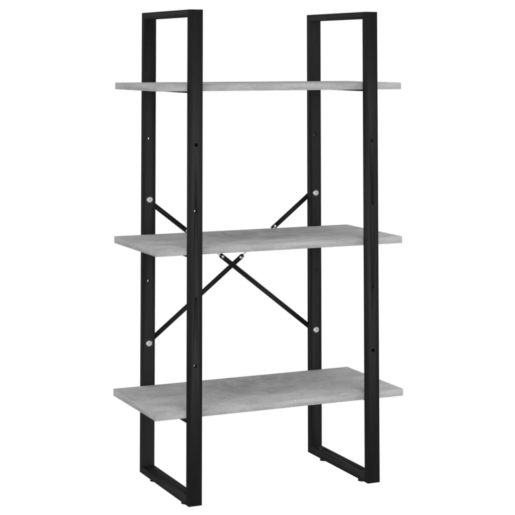 Scaffale Grigio Cemento 60x30x105 cm in Legno Multistrato | homemem39