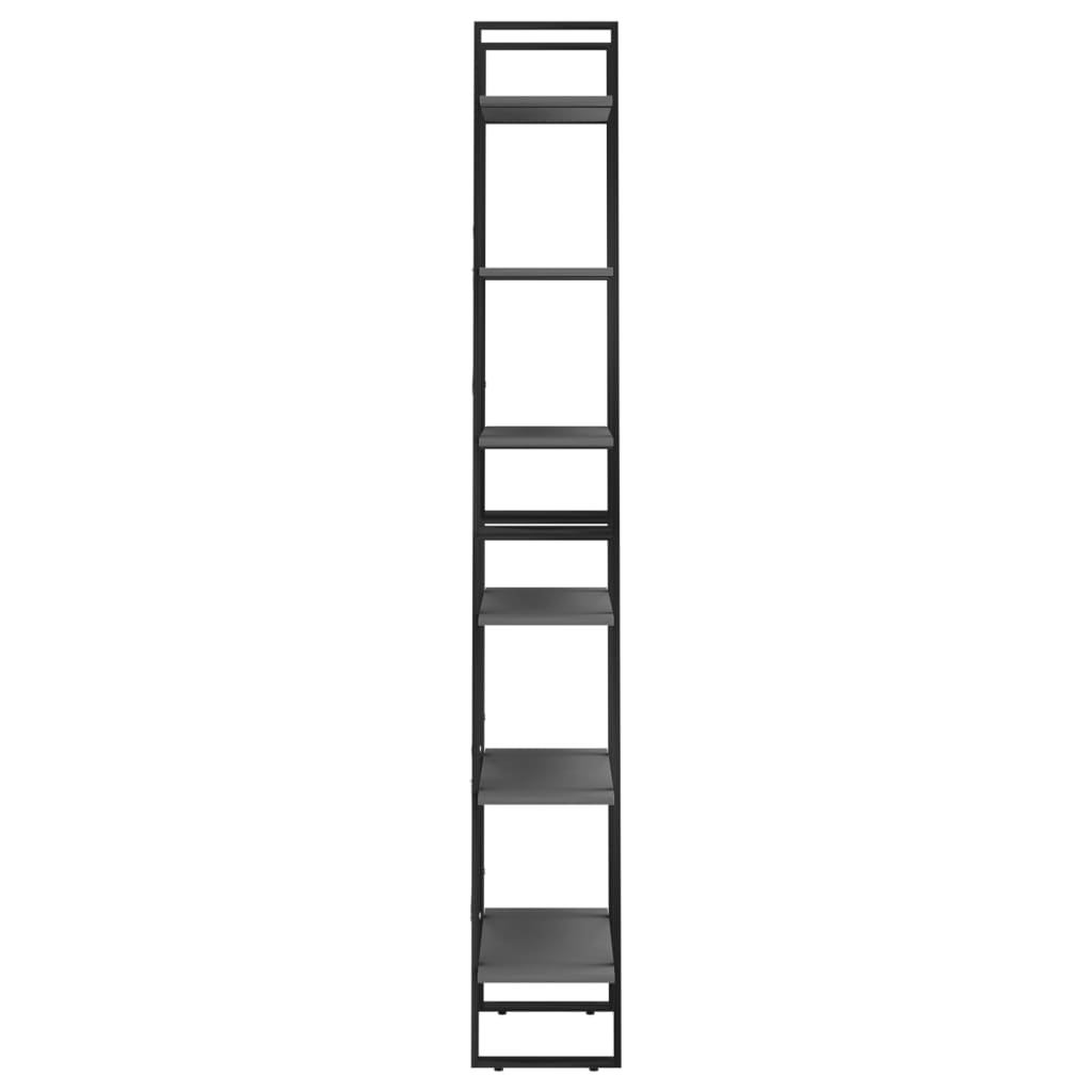 Scaffale Portaoggetti Grigio 60x30x210 cm in Legno Multistrato | homemem39