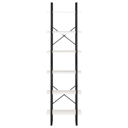 Scaffale Bianco 60x30x210 cm in Legno Massello di Pino | homemem39
