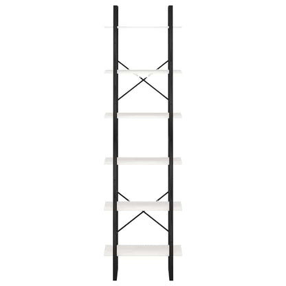 Scaffale Bianco 60x30x210 cm in Legno Massello di Pino