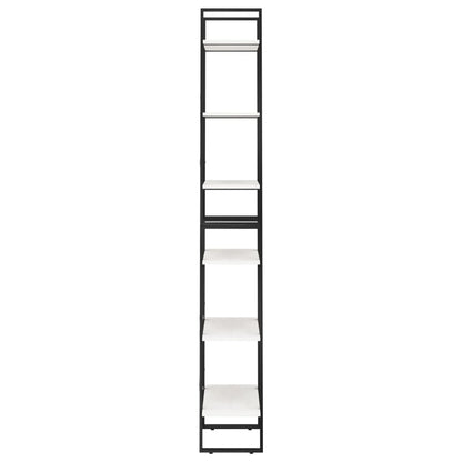 Scaffale Bianco 60x30x210 cm in Legno Massello di Pino | homemem39