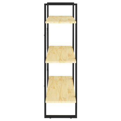Libreria a 3 Ripiani 80x30x105 cm in Legno Massello di Pino | homemem39