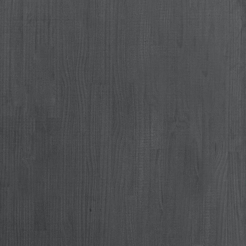Libreria a 3 Ripiani Grigia 80x30x105 cm in Massello di Pino | homemem39