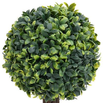 Piante di Bosso Artificiale 2 pz a Sfera con Vaso Verde 33 cm | homemem39