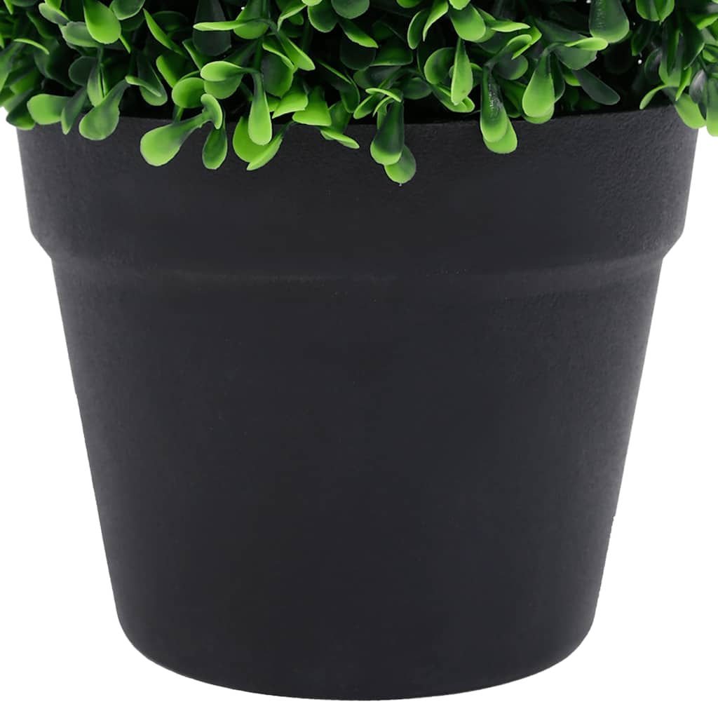 Piante di Bosso Artificiale 2 pz a Sfera con Vaso Verde 37 cm | homemem39