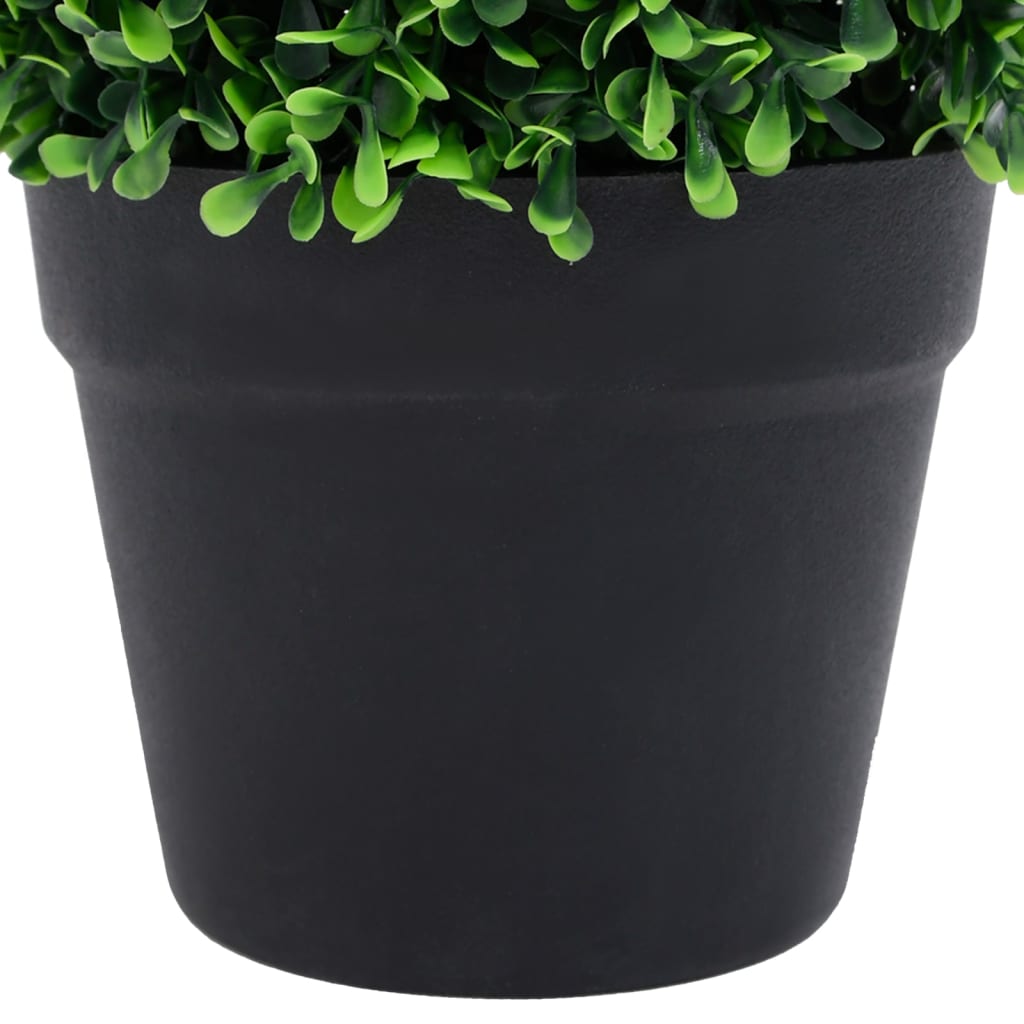 Piante di Bosso Artificiale 2 pz a Sfera con Vaso Verde 32 cm | homemem39