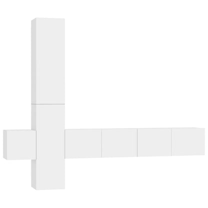 Set di Mobili Porta TV 5 pz Bianco in Legno Multistrato - homemem39