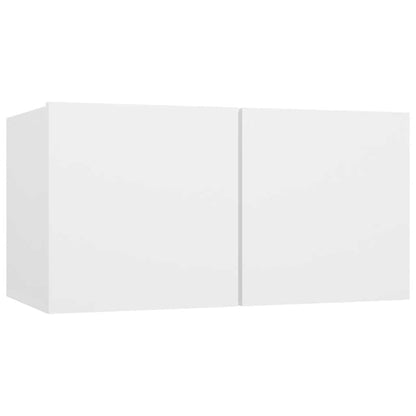 Set Mobili Porta TV 8 pz Bianco in Legno Multistrato