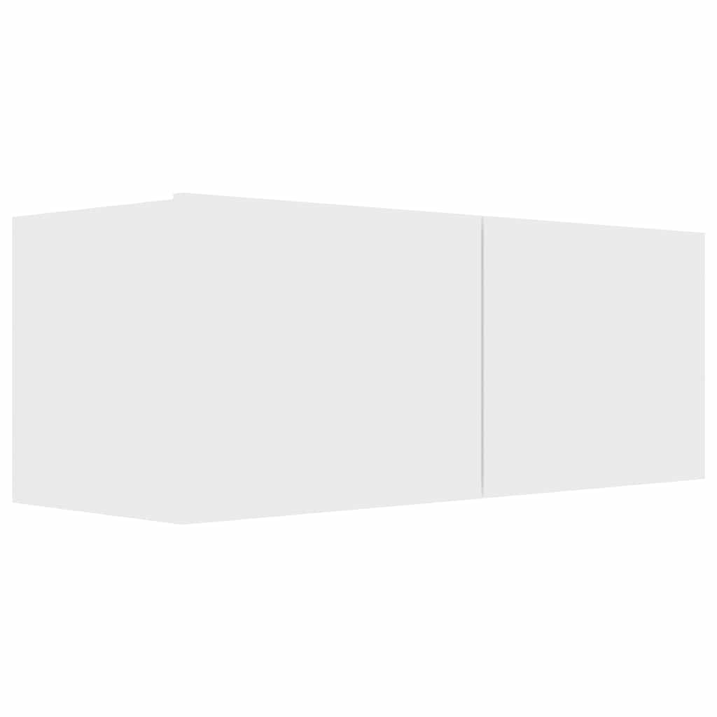 Set Mobili Porta TV 7 pz Bianco in Legno Multistrato