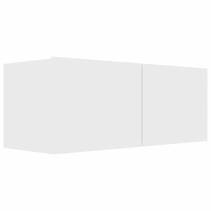 Set Mobili Porta TV 7 pz Bianco in Legno Multistrato