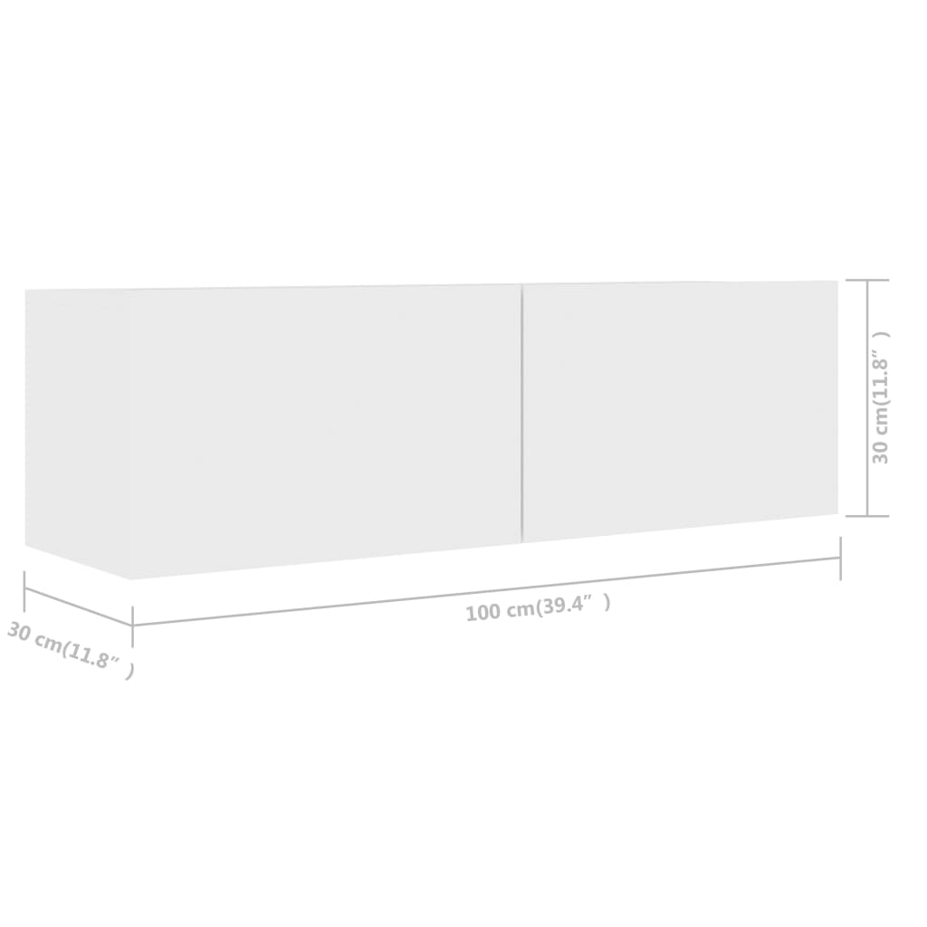 Set Mobili Porta TV 6 pz Bianco in Legno Multistrato | homemem39