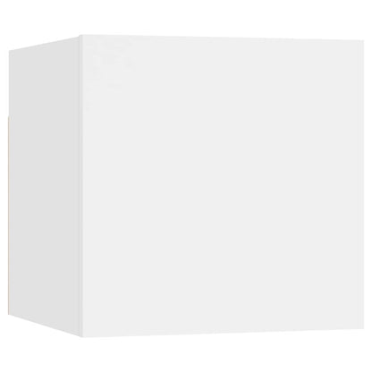 Set di Mobili Porta TV 5 pz Bianco in Legno Multistrato