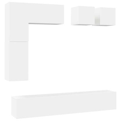 Set Mobili Porta TV 8 pz Bianco in Legno Multistrato | homemem39