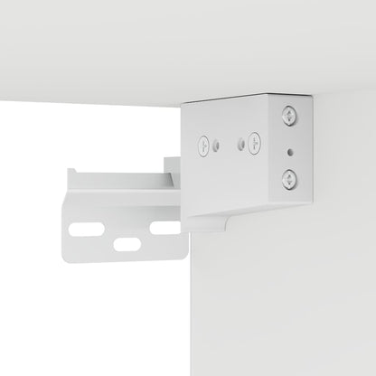 Set Mobili Porta TV 8 pz Bianco in Legno Multistrato