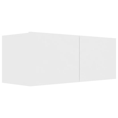 Set Mobili Porta TV 4 pz Bianco in Legno Multistrato