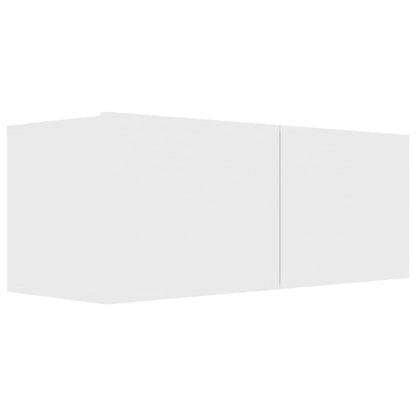 Set Mobili Porta TV 7 pz Bianco in Legno Multistrato