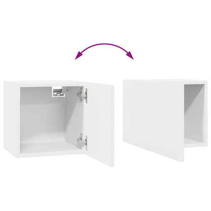 Set Mobili Porta TV 8 pz Bianco in Legno Multistrato | homemem39