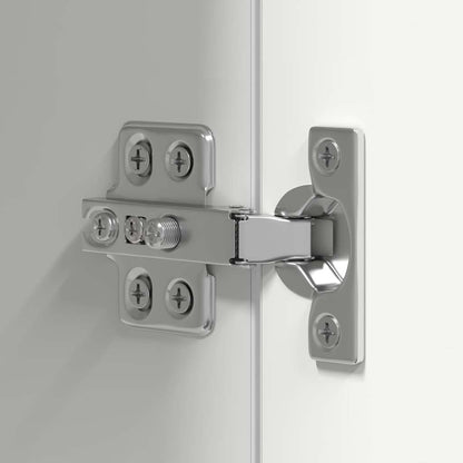 Set Mobili Porta TV 8 pz Bianco in Legno Multistrato