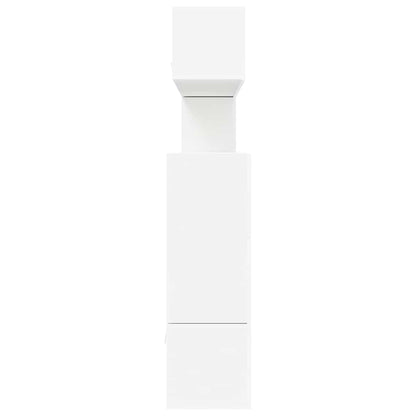 Set Mobili Porta TV 10 pz Bianco in Legno Multistrato