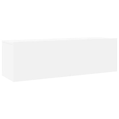 Set Mobili Porta TV 8pz Bianco in Legno Multistrato