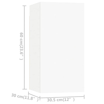 Set Mobili Porta TV 7 pz Bianco in Legno Multistrato - homemem39