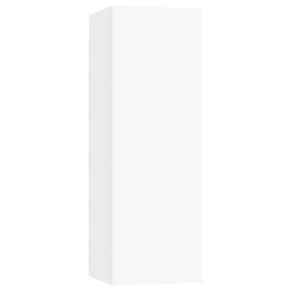 Set Mobili Porta TV 10 pz Bianco in Legno Multistrato
