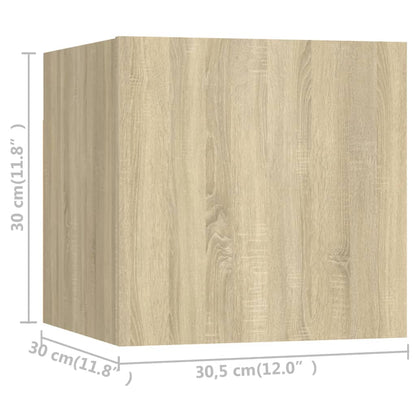Set di Mobili Porta TV 6 pz Rovere Sonoma in Legno Multistrato - homemem39