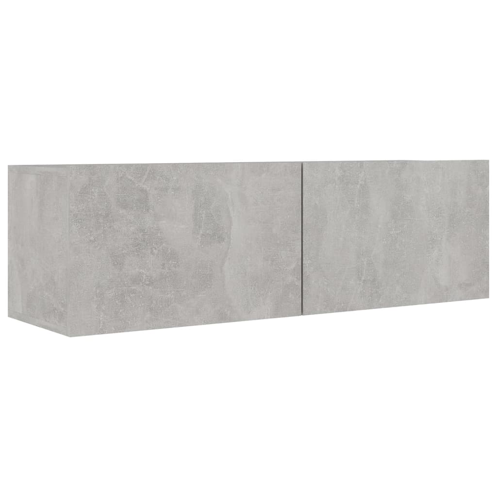 Mobili TV 4 pz Grigio Cemento 100x30x30 cm in Legno Multistrato - homemem39