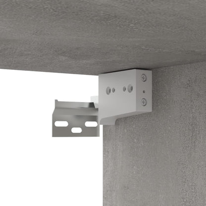 Mobili TV 4 pz Grigio Cemento 100x30x30 cm in Legno Multistrato - homemem39