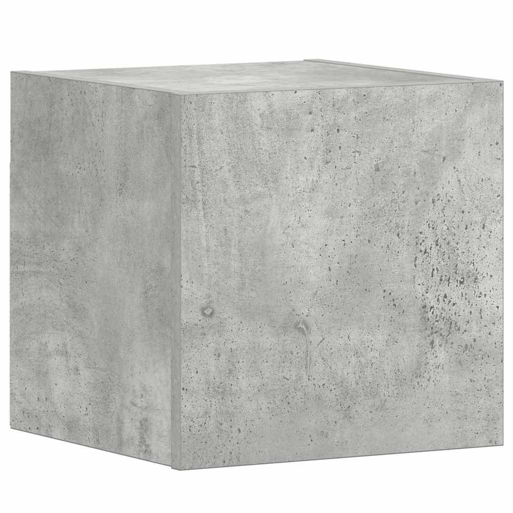 Set di Mobili Porta TV 3 pz Grigio Cemento in Legno Multistrato