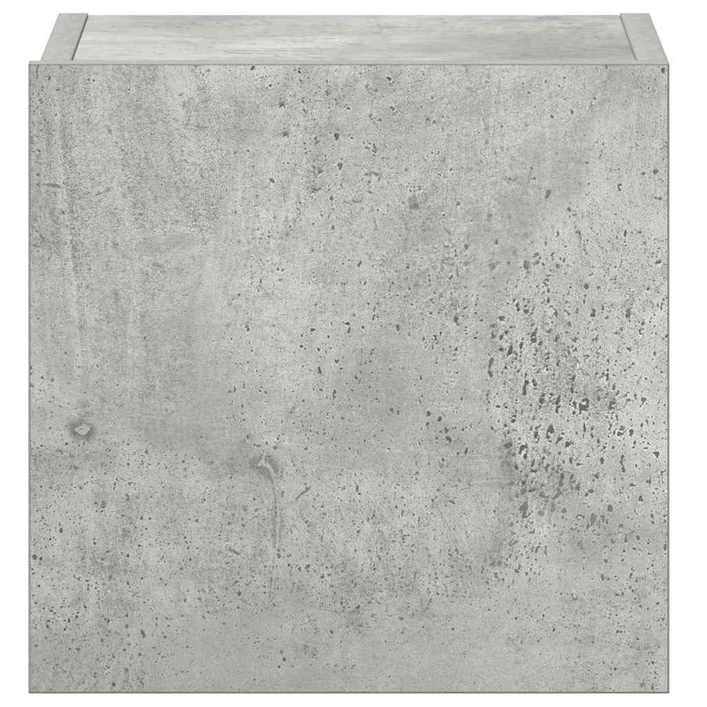 Set di Mobili Porta TV 3 pz Grigio Cemento in Legno Multistrato