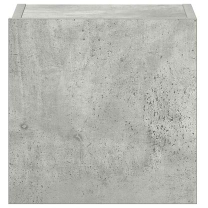 Set di Mobili Porta TV 3 pz Grigio Cemento in Legno Multistrato